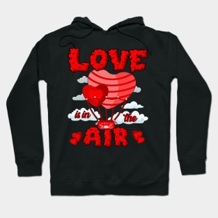 Love In In The Air Balloon Valentines Day Girl Boy Women Men Hoodie